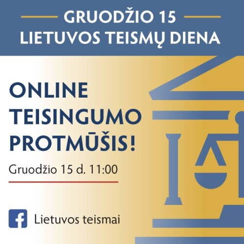 Kviečiame dalyvauti online TEISINGUMO PROTMŪŠYJE!