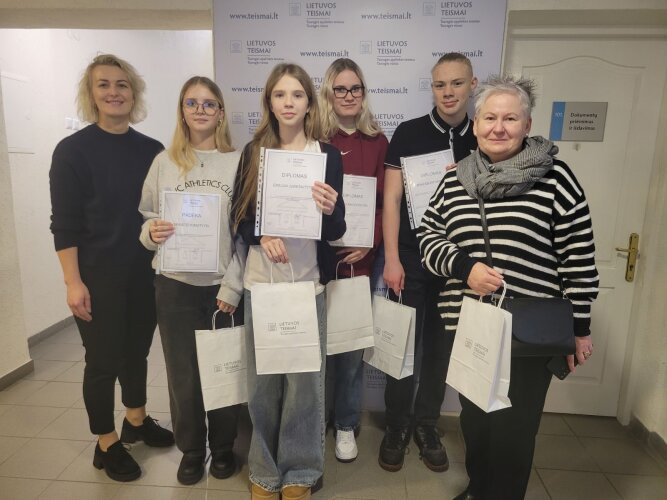 Išrinkti piešinių konkurso „Ateities teismas“ nugalėtojai