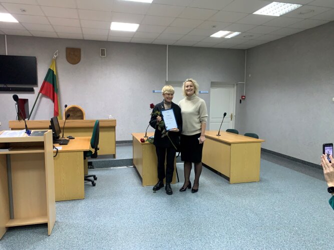 Lietuvos teismų dienos minėjime – padėkos Tauragės apylinkės teismo darbuotojams