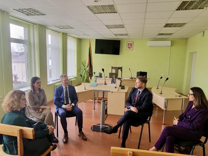 Tauragės apylinkės teisme sutikimas su Teisėjų tarybos atstovais